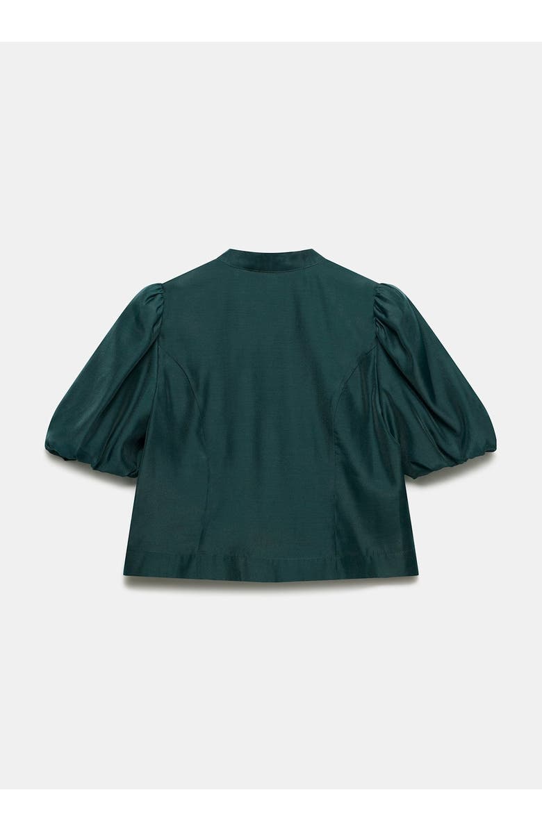 MINT VELVET Military Trim Top, Alternate, color, Green