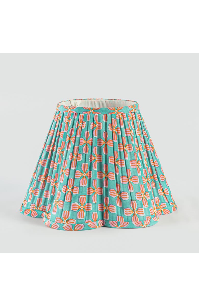 Mela Artisans Petals Handblocked Lampshade, Main, color, Petals