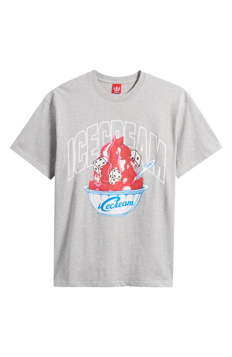 ICECREAM Dice Cotton Graphic T-Shirt, Alternate, color, Heather Grey