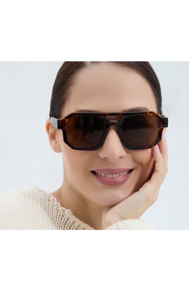 Youzey The Lennox Sunglasses, Main, color, Tortoise