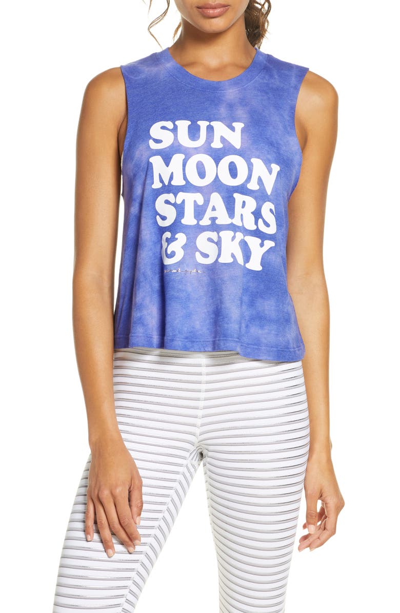 Spiritual Gangster Sky Crop Tank, Main, color, 