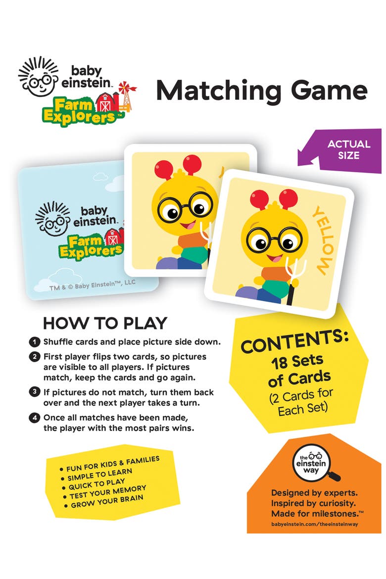 Baby Einstein Matching Game, Alternate, color, Multicolor