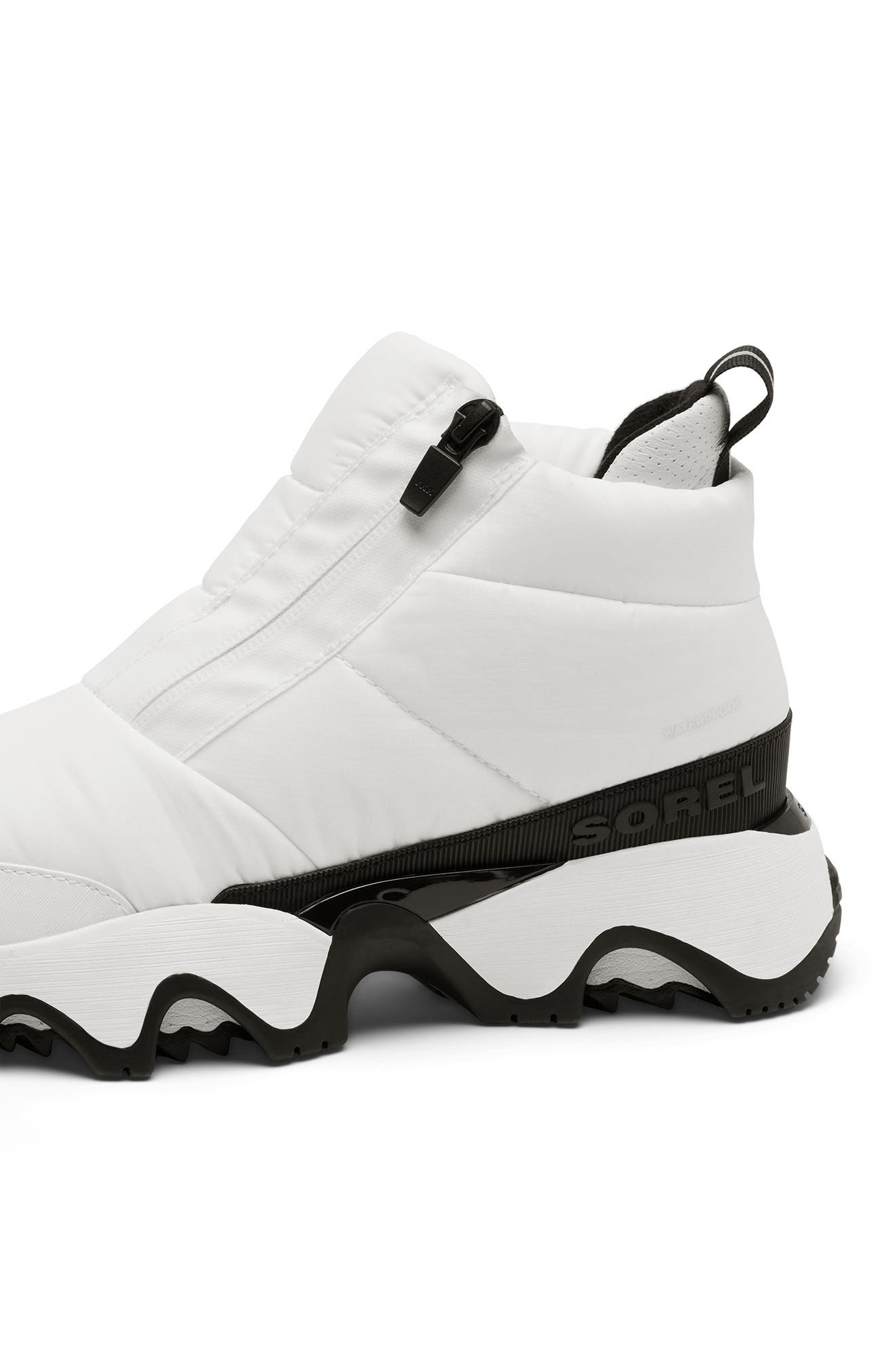 Kinetic Impact Waterproof Zip Bootie, Alternate, color, SEA SALT/ BLACK