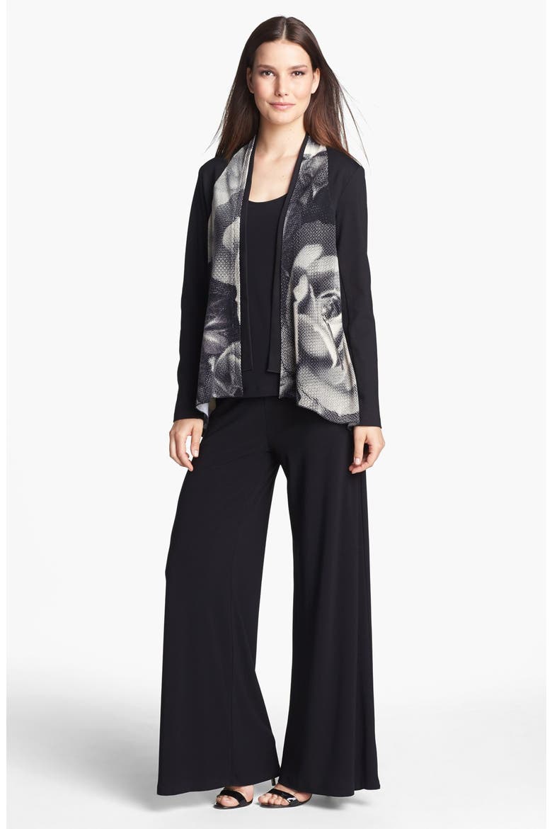 Wide Leg Knit Pants, Alternate, color, BLACK