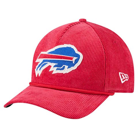 Men
s New Era Red Buffalo Bills Cord Corduroy 9FORTY A-Frame Adjustable Hat