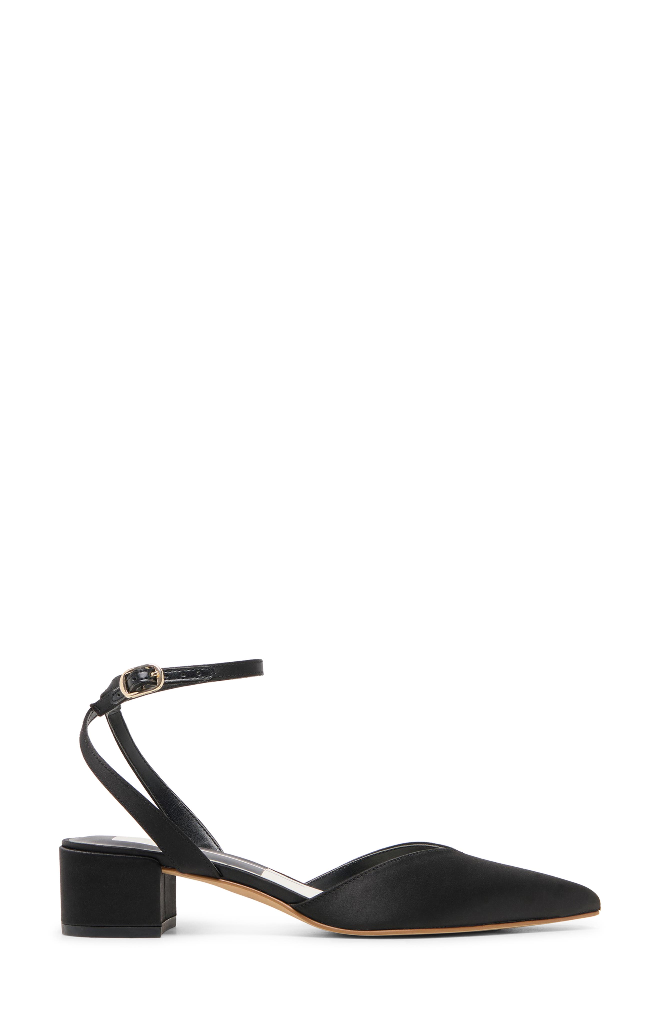 Dolce Vita Carrey Pointed Toe Pump, Alternate, color, Onyx Satin
