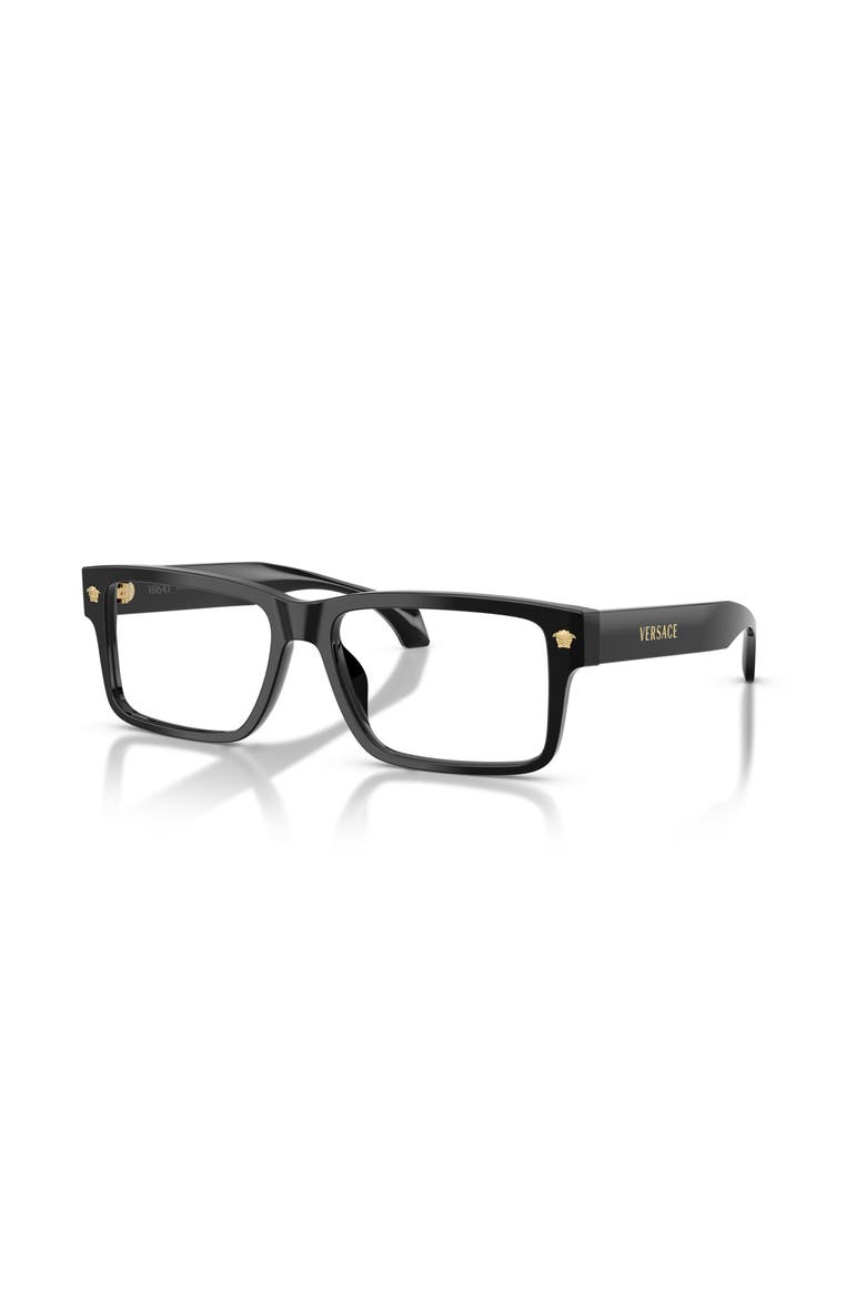 56mm Rectangle optical glasses, Main, color, Black