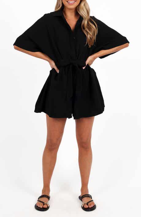 Petal & Pup Jemmy Tie Waist Cotton Gauze Romper