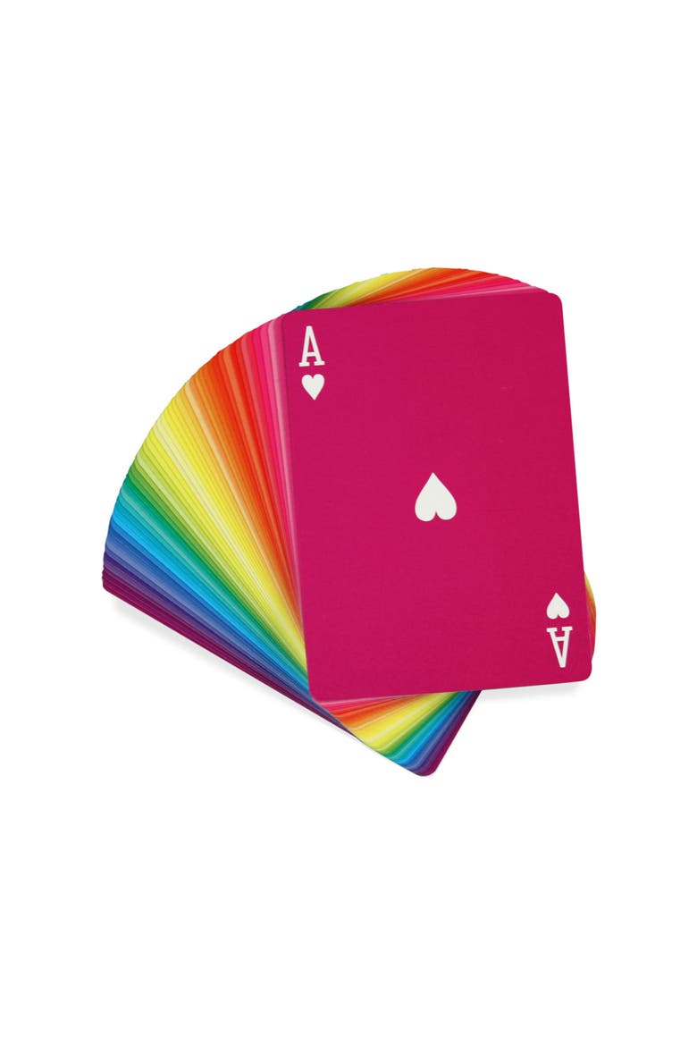 Design Store Rainbow Playing Cards, Alternate, color, NONE