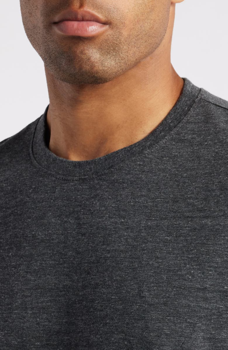 AG Bryce Heathered Crewneck T-Shirt, Alternate, color, Heather Charcoal