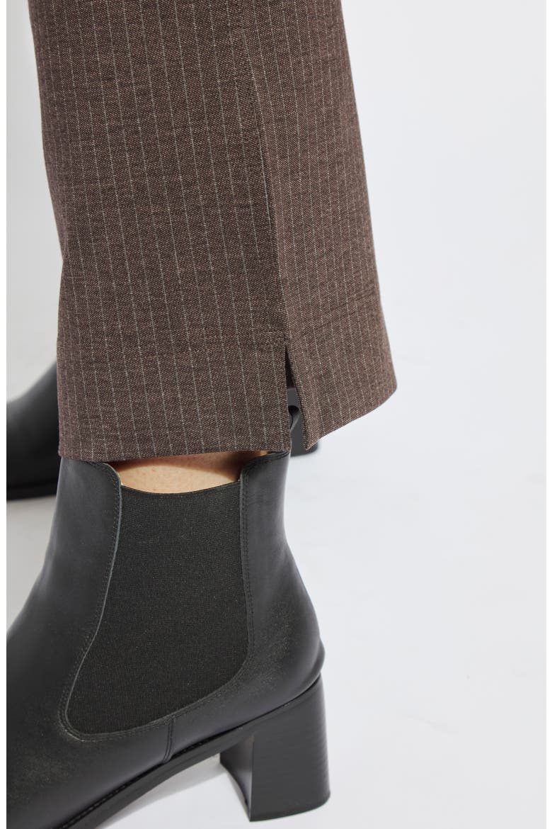 Pinstripe Pull-On Baby Bootcut Ankle Ponte Pants, Alternate, color, HAIRLINE STRIPE