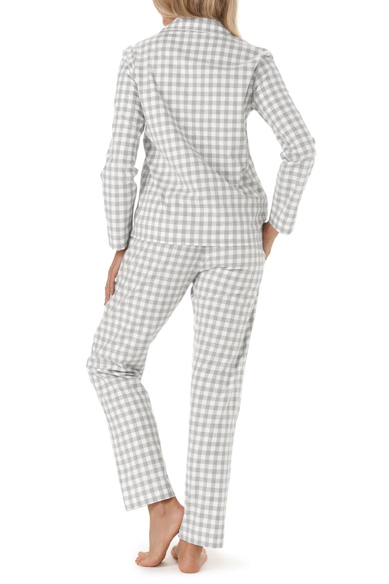 Gingham Check Pajamas, Alternate, color, GREY/ WHITE GINGHAM