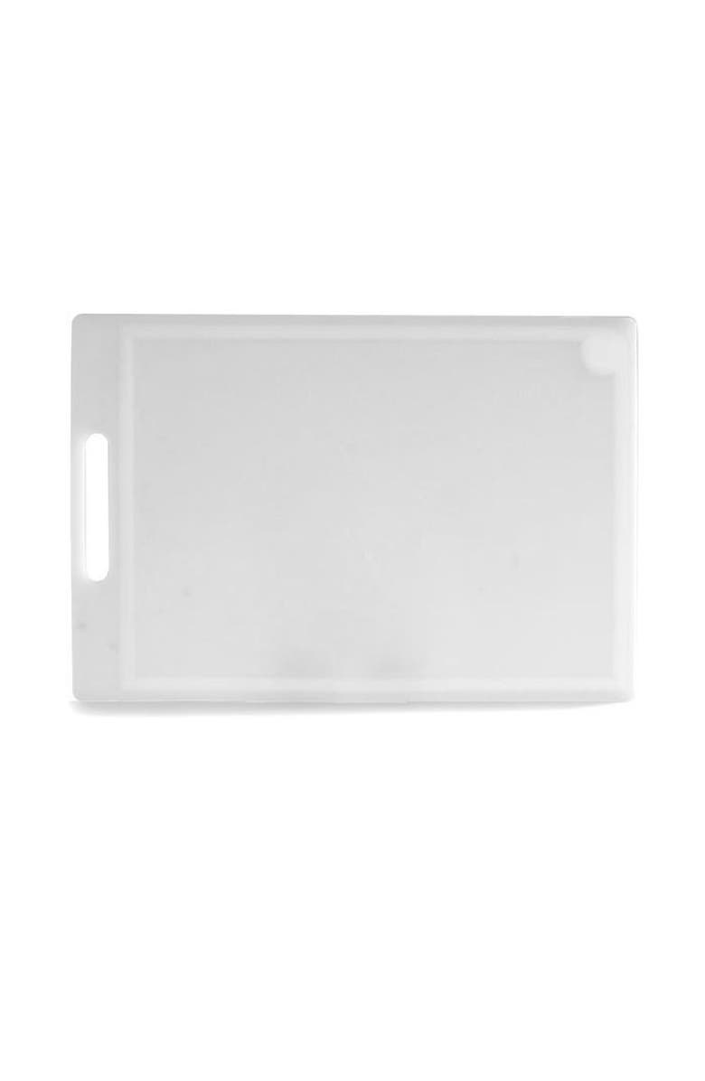 Norpro Professional 12-Inch x 18-Inch Cutting Board with Juice Groove, White, Main, color, White