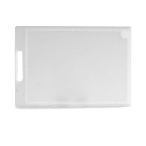 Professional 12-Inch x 18-Inch Cutting Board with Juice Groove, White