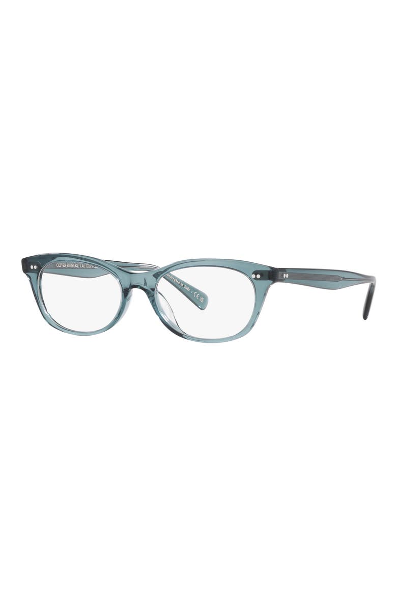 Dezerai 51mm Oval Optical Glasses, Alternate, color, DARK BLUE