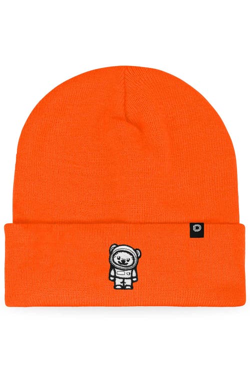 Dalix Ice Bear Beanie In Neon Orange
