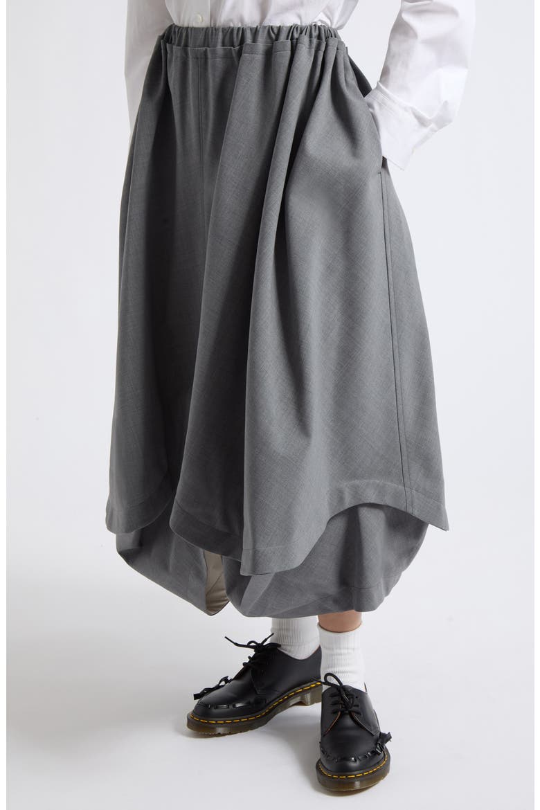 Yarn Dyed Midi Skirt, Alternate, color, TOP GRAY
