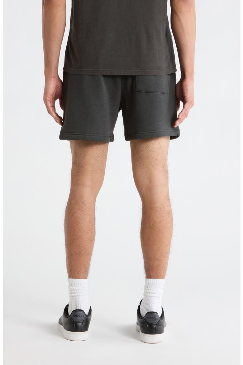 Logo Cotton Sweat Shorts, Alternate, color, BLACK