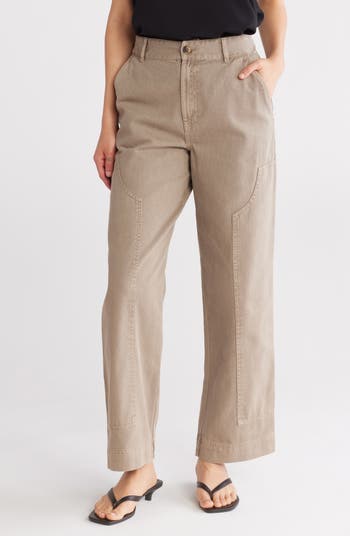 【in a row】Carpenter Point Wide Pants Melrose and Market Wide Leg Carpenter Pants | Nordstromrack