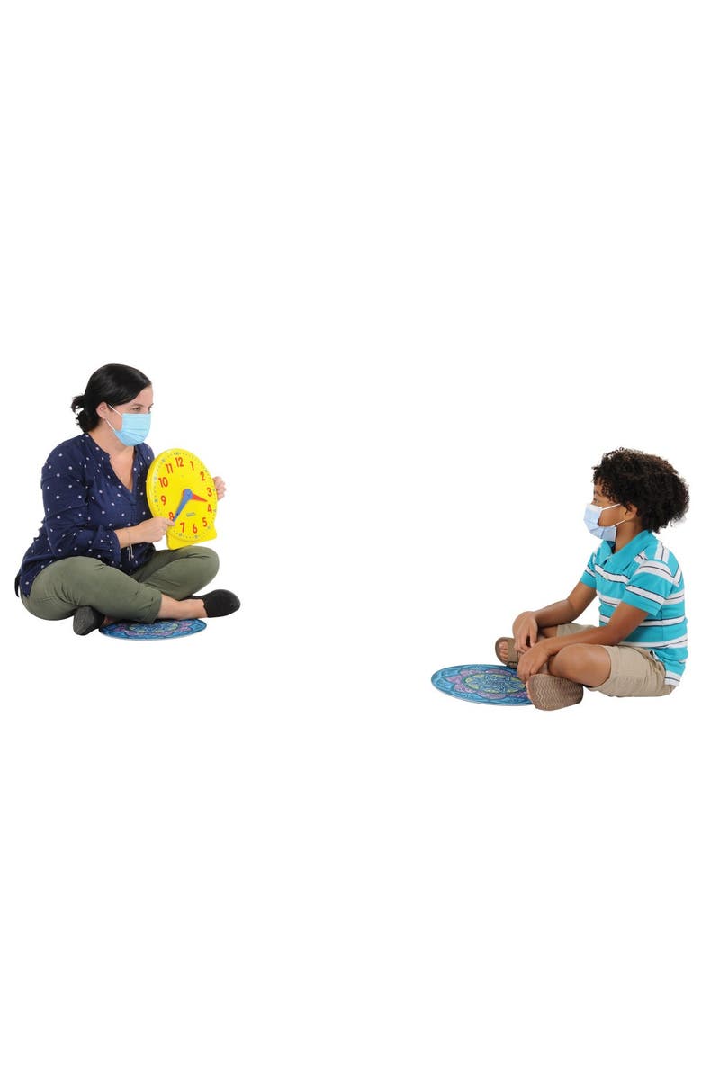 Kaplan Early Learning Company My Mindful Mat - Set of 10, Alternate, color, Blue