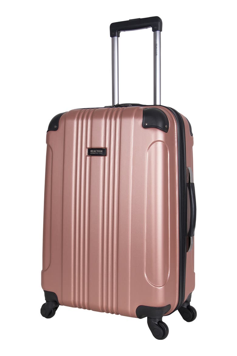 Out of Bounds Hardside Suitcase, Alternate, color, ROSE GOLD
