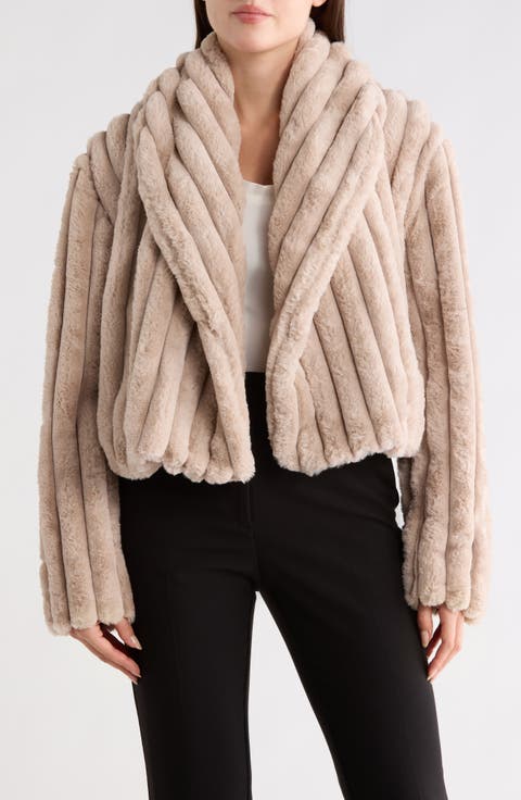 Faux Fur Cropped Jacket
