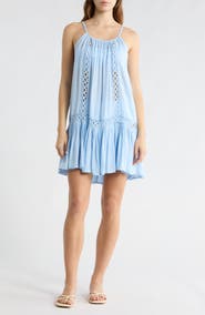 BOHO ME Tonal Lace Scoop Neck Dress