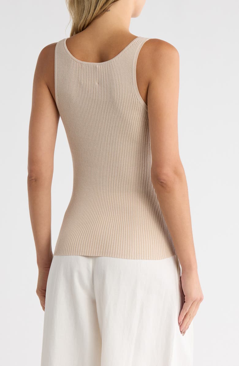TWP Ribbed Wool Sweater Tank, Alternate, color, Wheat