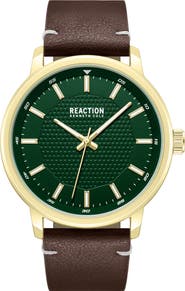 Kenneth Cole Reaction Classic Black Strap Watch, 44mm