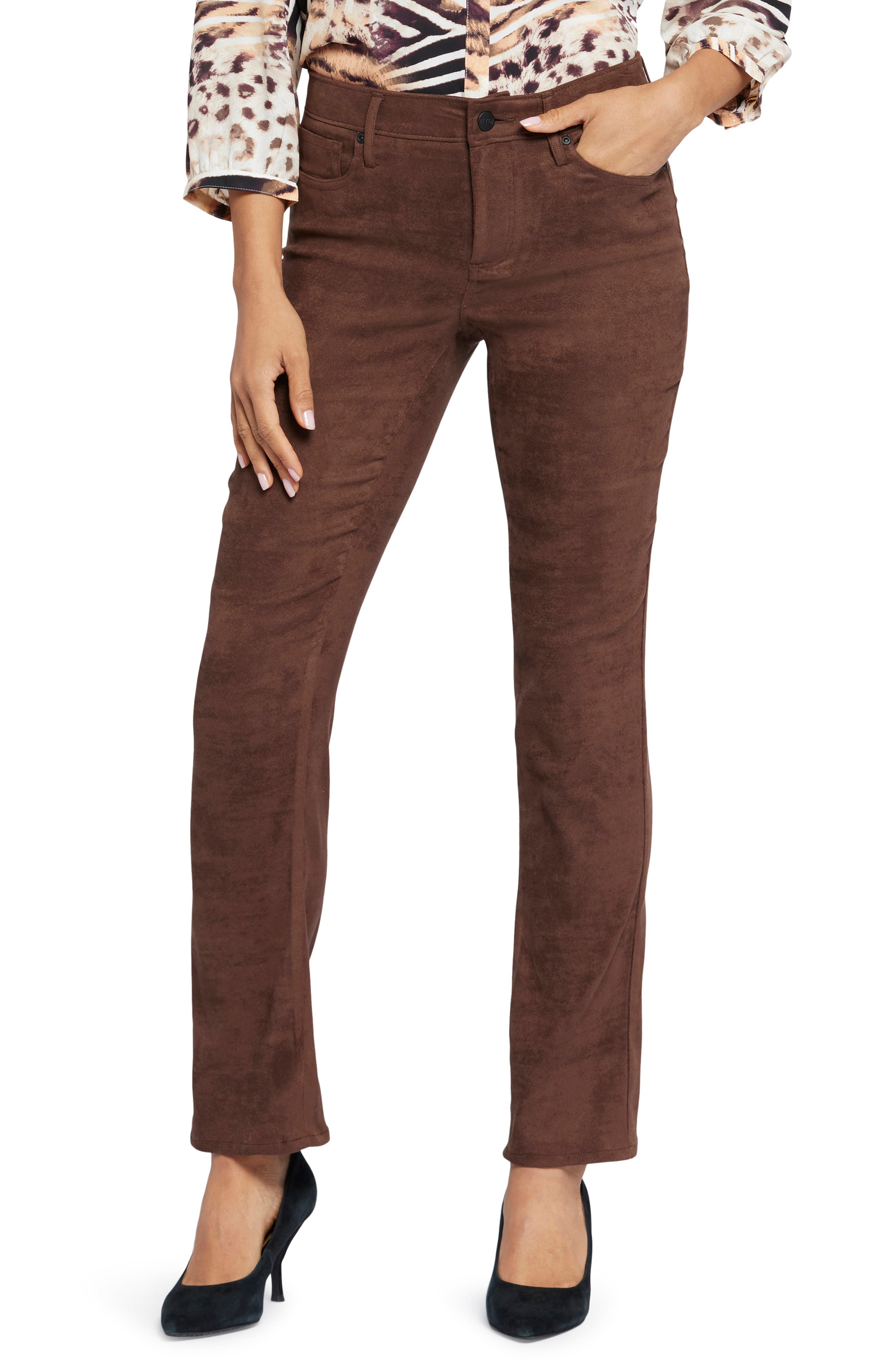 NYDJ Sheri Slim Faux Suede Pants