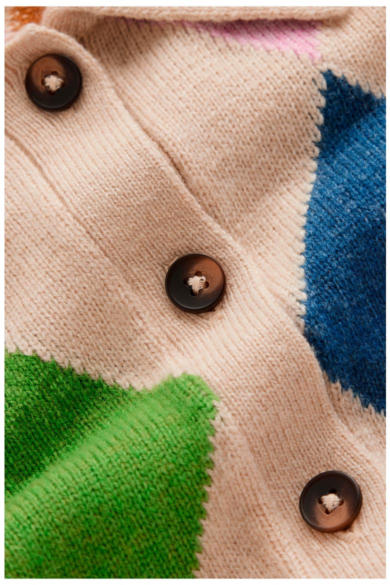 Ariadne Cardigan, Alternate, color, OATMEAL MELANGE, MULTI ARGYLE