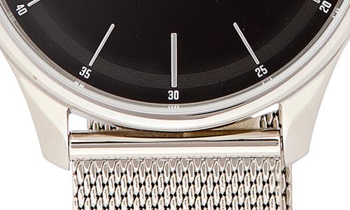 Tommy Hilfiger Adrian Mesh Strap Watch In Metallic