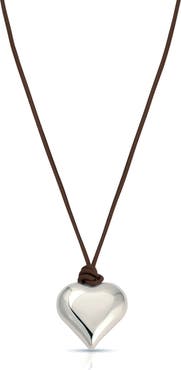 Ettika Puffy Heart Pendant Necklace