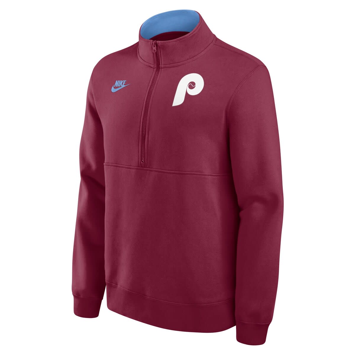 nike burgundy half zip