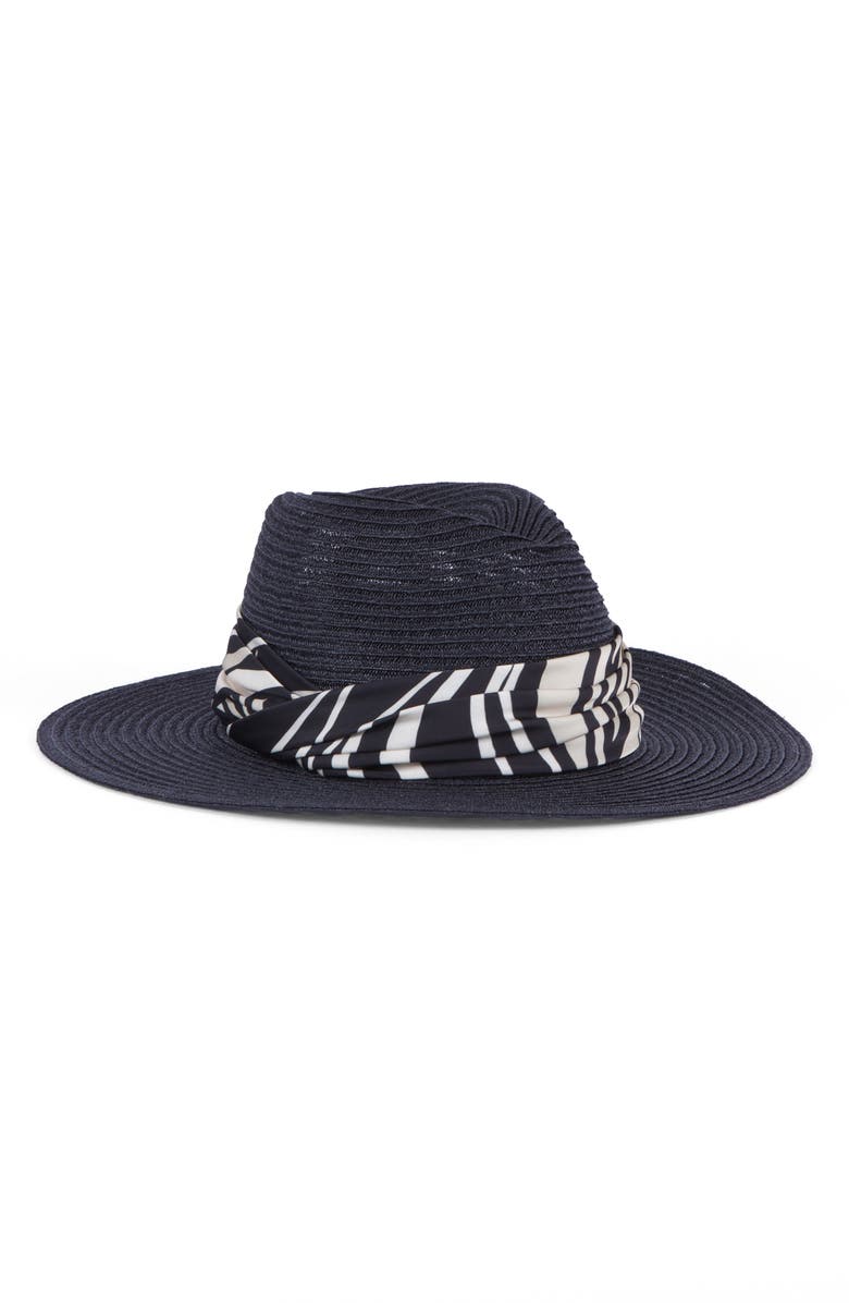 Eugenia Kim Courtney Packable Fedora, Main, color, Black