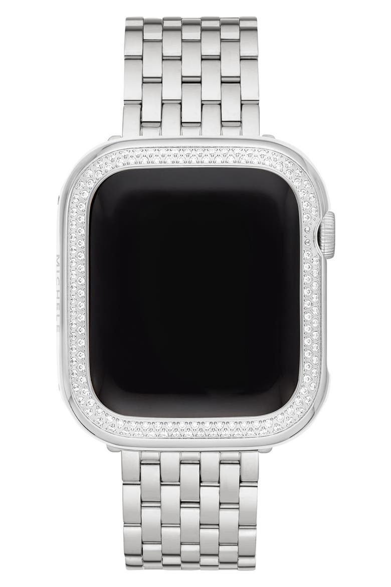 40mm Diamond Apple Watch® Case Attachment, Alternate, color, STAINLESS