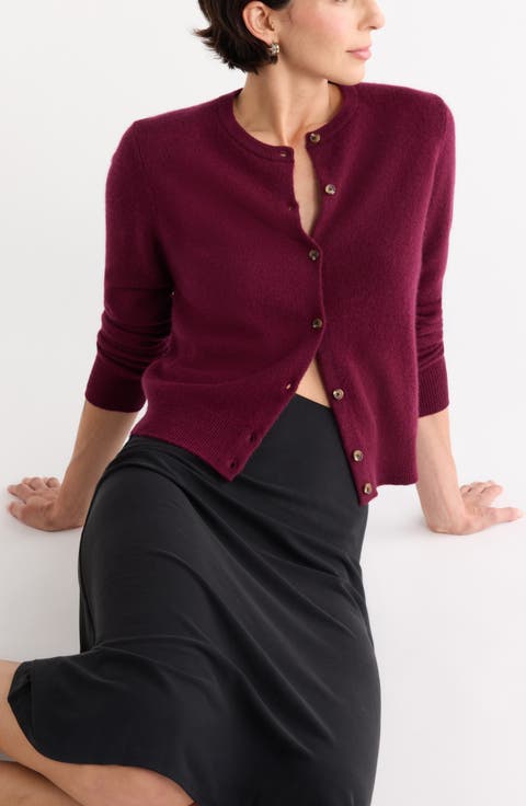 Crewneck Cashmere Cardigan