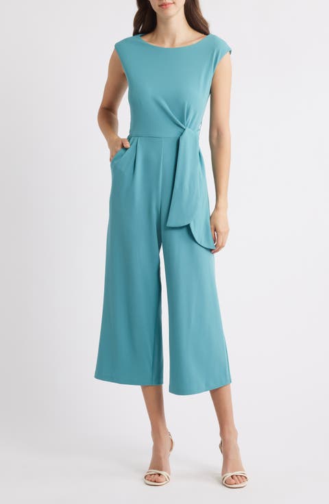 Side Knot Scuba Crepe Jumpsuit