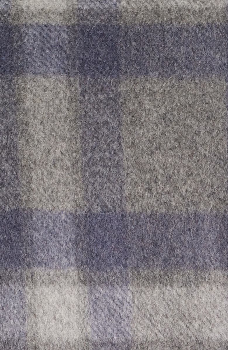 johnnie-O Hassler Fleece Lined Plaid Wool Blend Flannel Shirt Jacket, Alternate, color, Light Gray