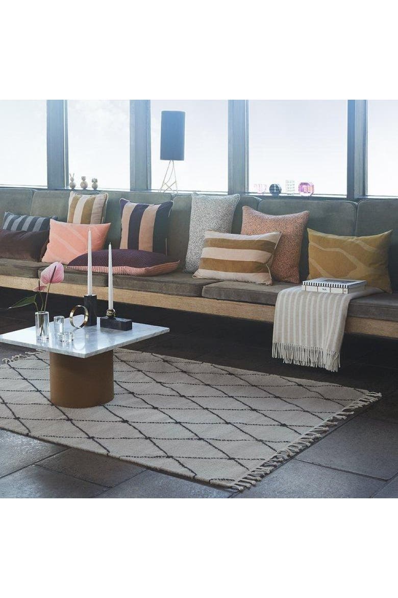 Mino Rug, Alternate, color, Offwhite / Black