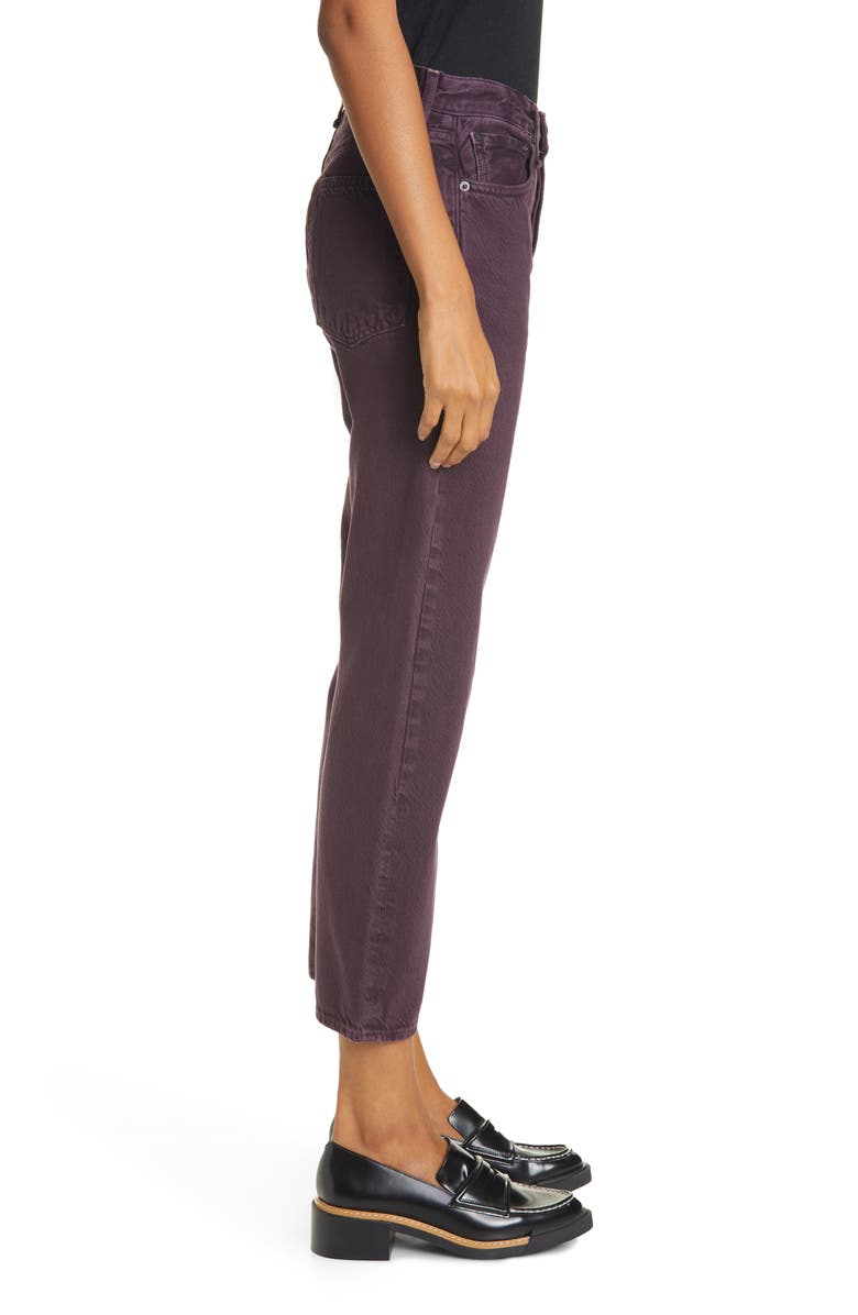 rag & bone Maya High Waist Ankle Slim Straight Leg Jeans, Alternate, color, 