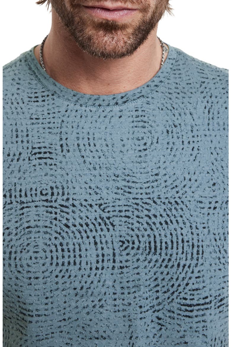 LUMEN TEXTURE CREW WITH RECORD, Alternate, color, STEEL BLUE
