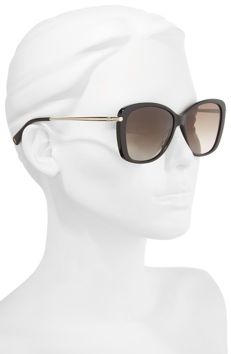 Longchamp 56mm Gradient Lens Butterfly Sunglasses, Alternate, color,