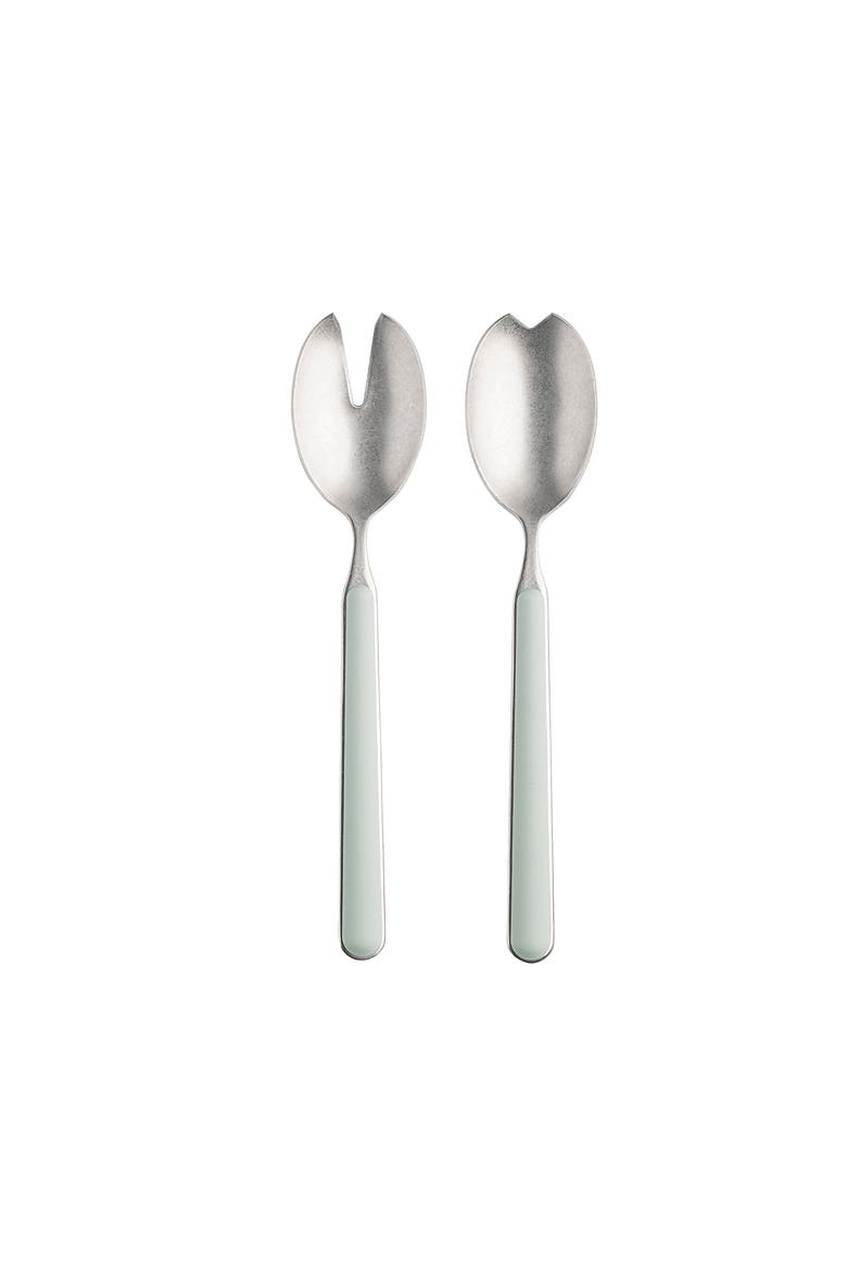 Fantasia Pewter Salad Serving Set - 2 Pieces, Main, color, Sage
