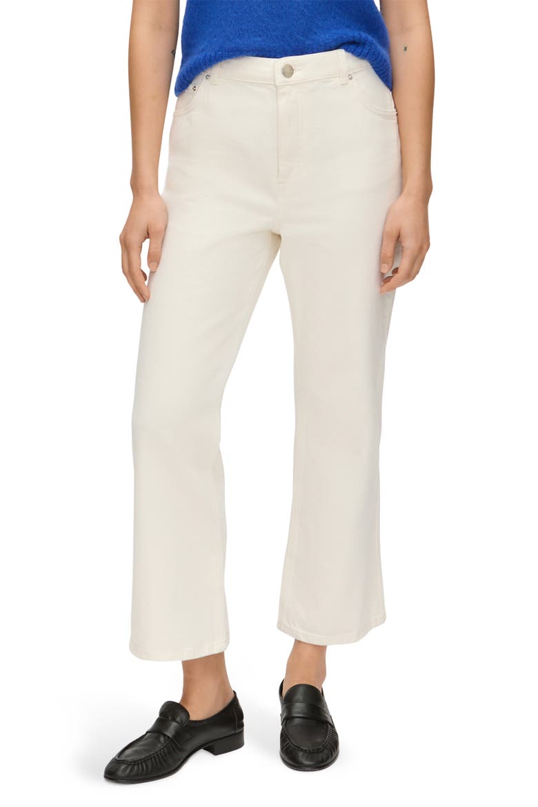Crop Flare Jeans, Main, color, ECRU