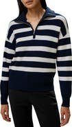 Lilysilk Women's Collared Quarter-Zip Wool Sweater