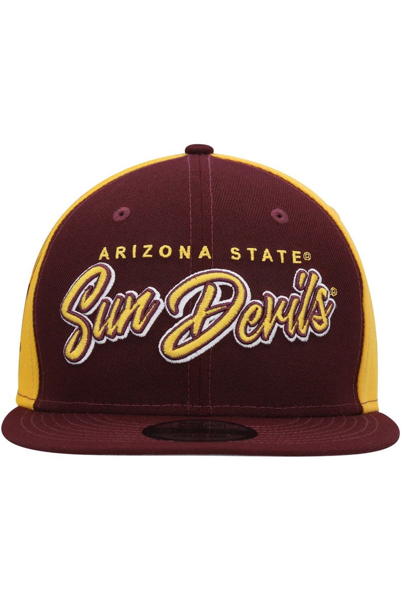 Men's New Era  Maroon Arizona State Sun Devils Outright 9FIFTY Snapback Hat, Alternate, color, Maroon