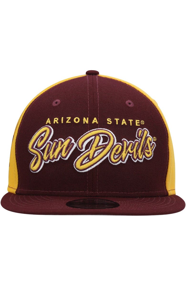 New Era Men's New Era  Maroon Arizona State Sun Devils Outright 9FIFTY Snapback Hat, Alternate, color, 