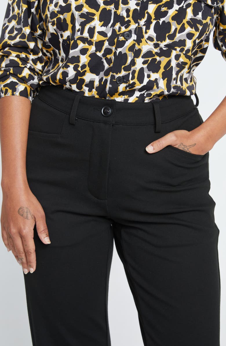 Universal Standard Ponte Cigarette Pants, Alternate, color, Black