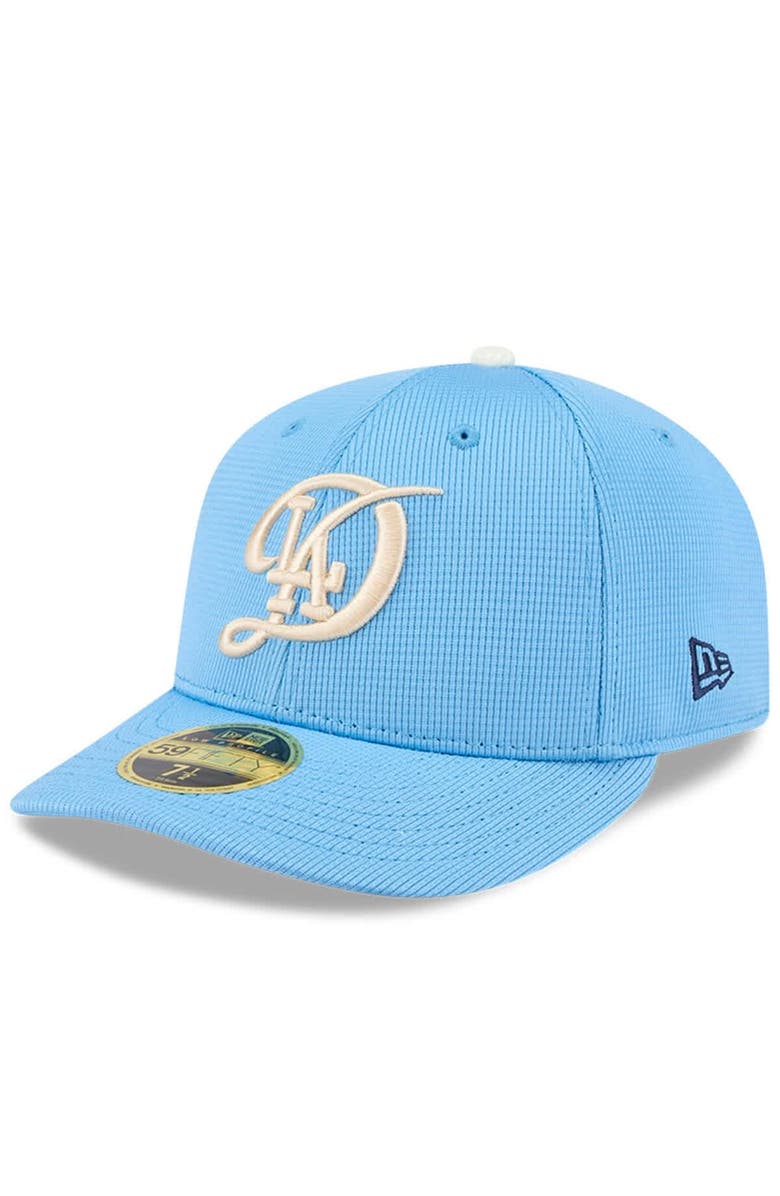 New Era Men's New Era Light Blue Los Angeles Dodgers City Connect Batting Practice Low Profile 59FIFTY Fitted Hat, Alternate, color, Light Blue